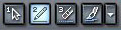 les quatre premiers outils de la barre d'outils