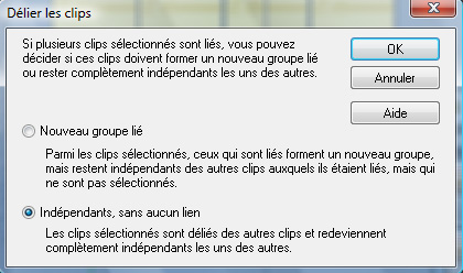 boîte Délier les clips