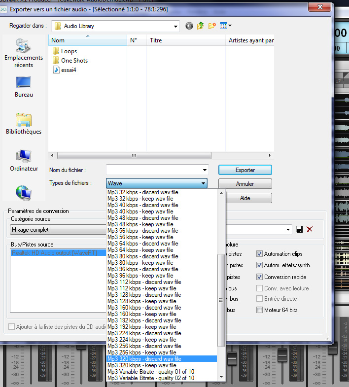 ExportMP3Sonar